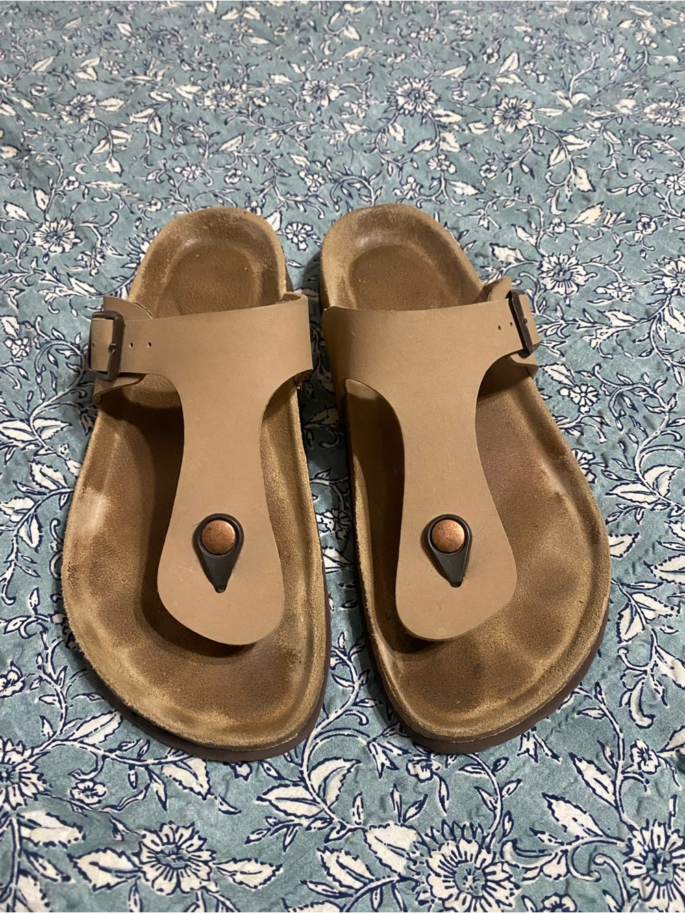 Women’s Tan Toe-Post Comfort Sandals 9